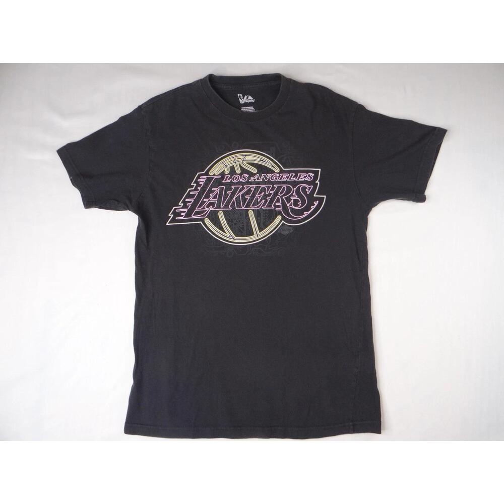 Los Angeles Lakers Kobe Bryant 24 Majestic NBA Basketball T Shirt Mens